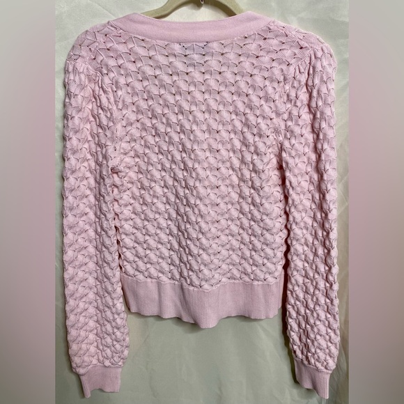 Jason Wu Light Pink Scalloped Cardigan - Picture 4 of 4
